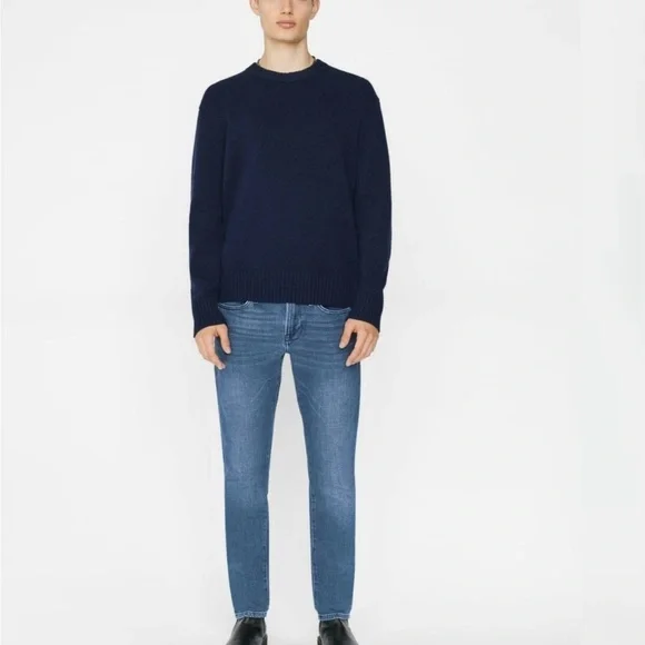 Frame Men’s L’Homme Slim blue jeans.
